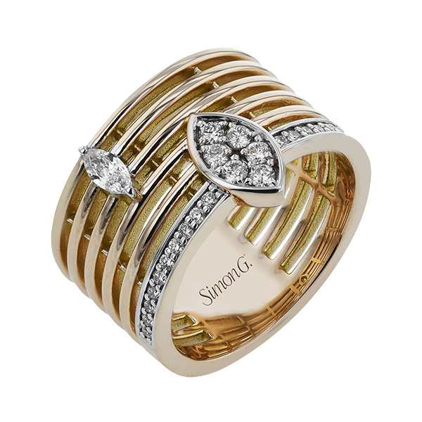 18k White & Rose Gold Diamond Fashion Ring Saxons Fine Jewelers Bend, OR