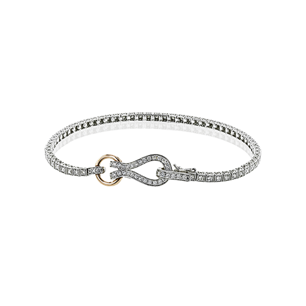 18k White & Rose Gold Diamond Bracelet Sergio's Fine Jewelry Ellicott City, MD