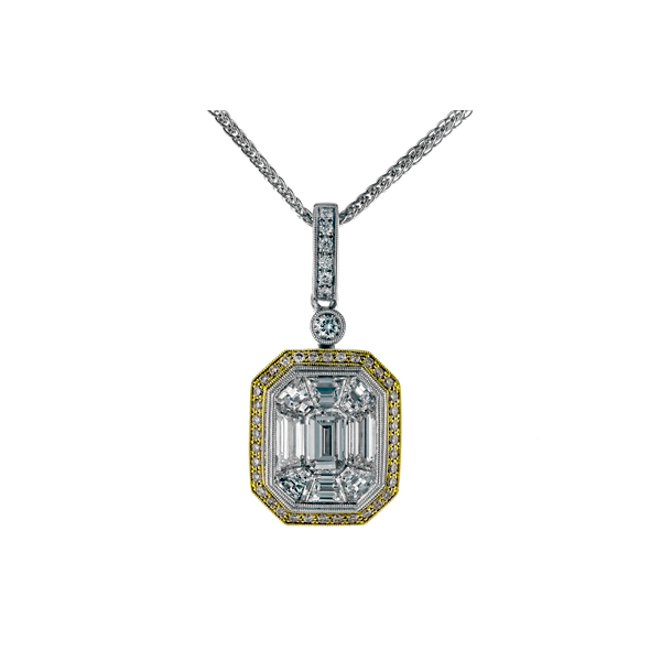 18k Two-tone Gold Diamond Pendant James & Williams Jewelers Berwyn, IL