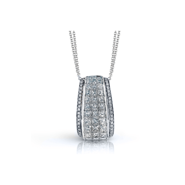18k White Gold Diamond Pendant Van Scoy Jewelers Wyomissing, PA