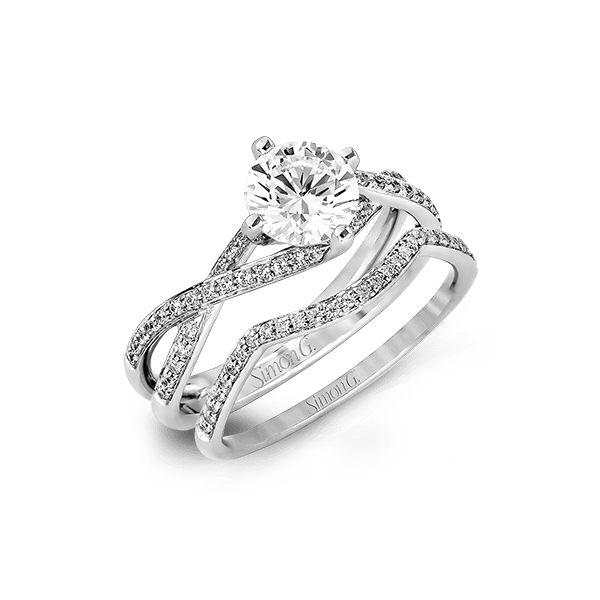 18k White Gold Wedding Set Biondi Diamond Jewelers Aurora, CO