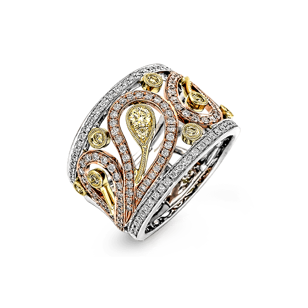 18k Tri-color Gold Diamond Fashion Ring D. Geller & Son Jewelers Atlanta, GA