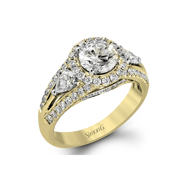 18k Yellow Gold Semi-mount Engagement Ring Biondi Diamond Jewelers Aurora, CO