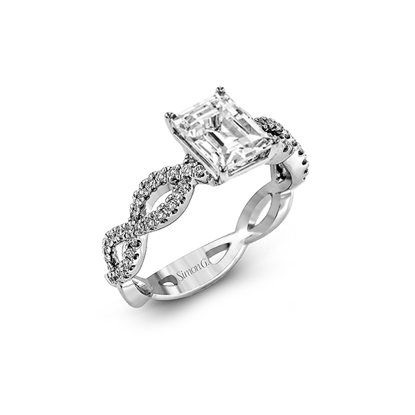 Platinum Semi-mount Engagement Ring Almassian Jewelers, LLC Grand Rapids, MI
