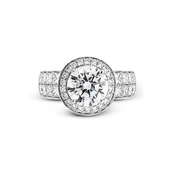 18k White Gold Semi-mount Engagement Ring Image 2 Bell Jewelers Murfreesboro, TN