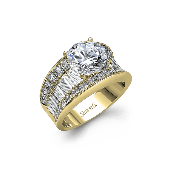 18k Yellow Gold Semi-mount Engagement Ring The Diamond Shop, Inc. Lewiston, ID