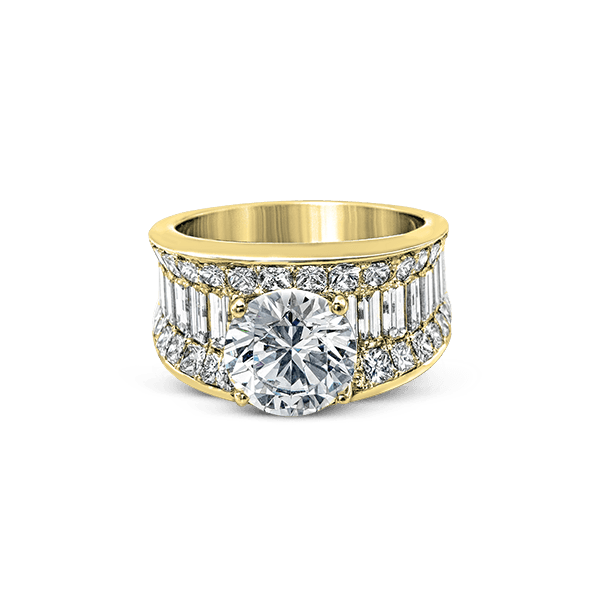 18k Yellow Gold Semi-mount Engagement Ring Image 2 D. Geller & Son Jewelers Atlanta, GA