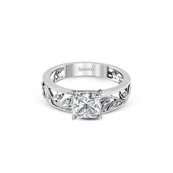 Platinum Semi-mount Engagement Ring Image 2 Almassian Jewelers, LLC Grand Rapids, MI