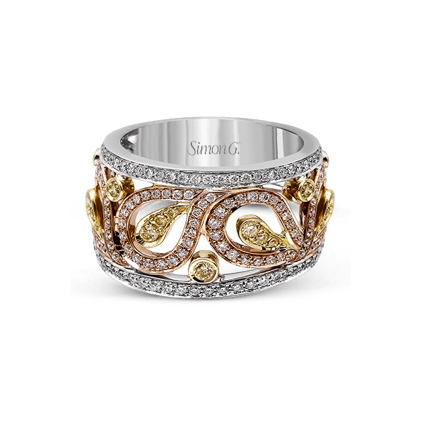 18k Tri-color Gold Diamond Fashion Ring Image 2 D. Geller & Son Jewelers Atlanta, GA