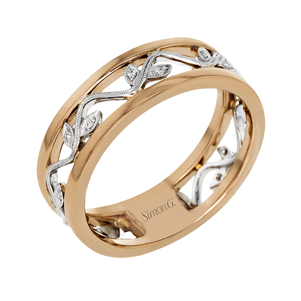 18k White & Rose Gold Diamond Fashion Ring James & Williams Jewelers Berwyn, IL