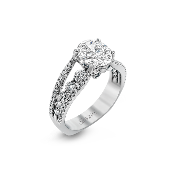 18k White Gold Semi-mount Engagement Ring Almassian Jewelers, LLC Grand Rapids, MI