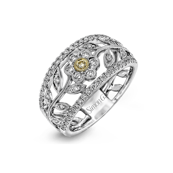 18k Two-tone Gold Diamond Fashion Ring Bell Jewelers Murfreesboro, TN