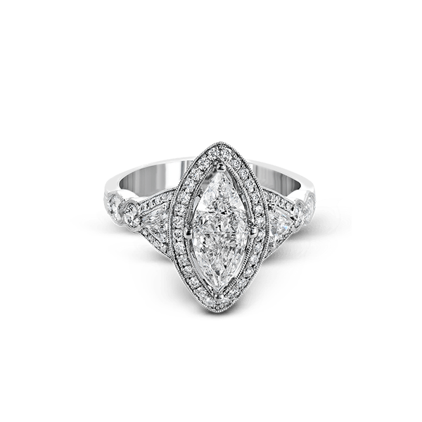 18k White Gold Semi-mount Engagement Ring Image 2 Biondi Diamond Jewelers Aurora, CO
