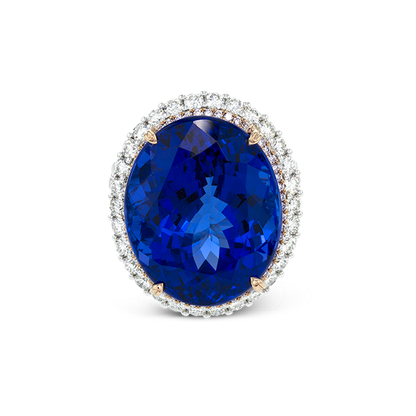 18k White & Rose Gold Gemstone Fashion Ring Image 2 D. Geller & Son Jewelers Atlanta, GA
