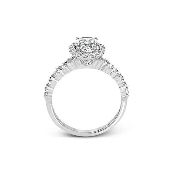18k White Gold Semi-mount Engagement Ring Image 3 Van Scoy Jewelers Wyomissing, PA