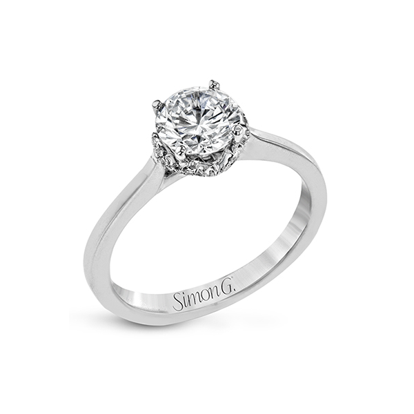 Platinum Semi-mount Engagement Ring Almassian Jewelers, LLC Grand Rapids, MI
