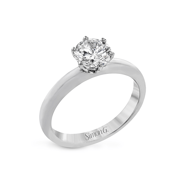 18k White Gold Semi-mount Engagement Ring Newtons Jewelers, Inc. Fort Smith, AR