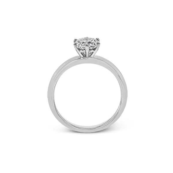 18k White Gold Semi-mount Engagement Ring Image 3 Dondero's Jewelry Vineland, NJ