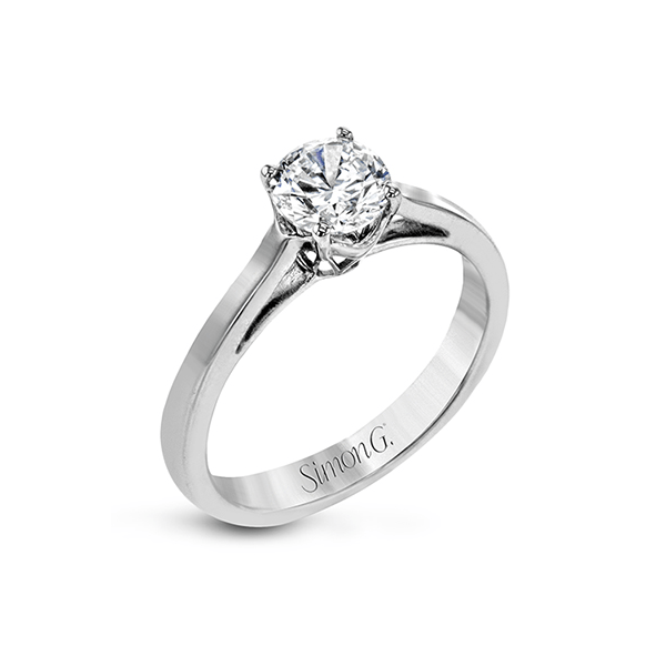 18k White Gold Semi-mount Engagement Ring Sergio's Fine Jewelry Ellicott City, MD