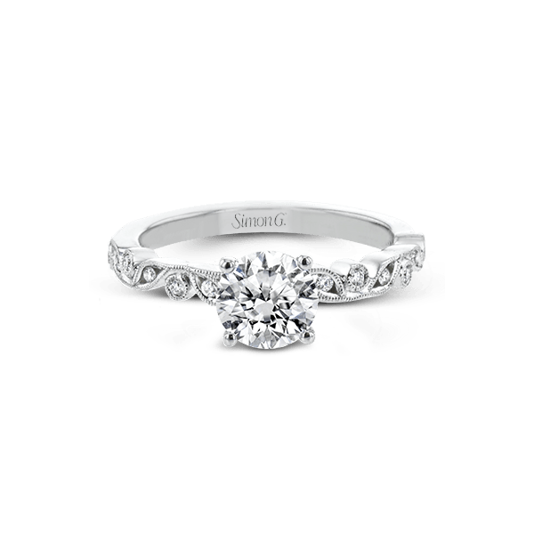 Platinum Semi-mount Engagement Ring Image 2 Saxons Fine Jewelers Bend, OR