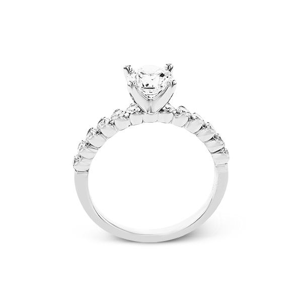 18k White Gold Engagement Ring Image 2 Jim Bartlett Fine Jewelry Longview, TX
