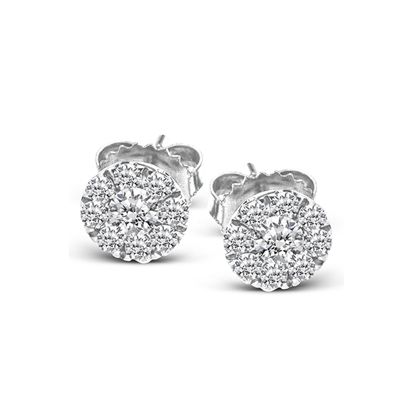 14k White Gold Diamond Earrings Saxons Fine Jewelers Bend, OR