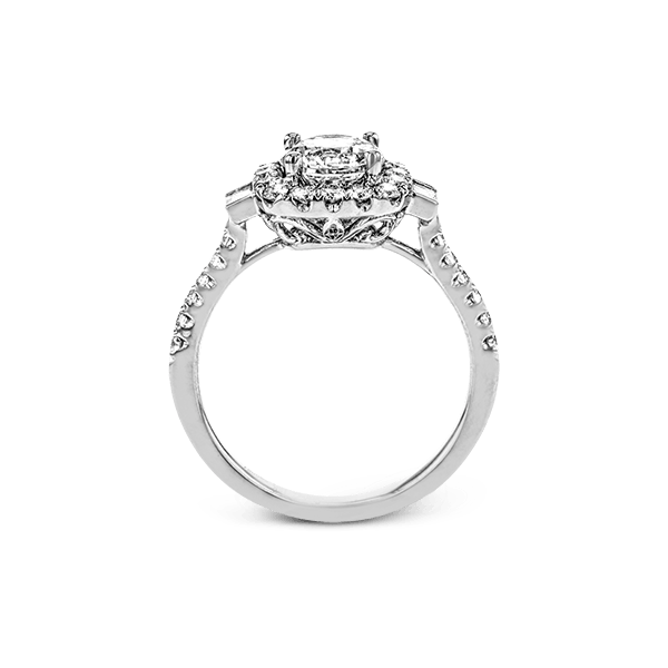 18k White Gold Semi-mount Engagement Ring Image 3 Dondero's Jewelry Vineland, NJ