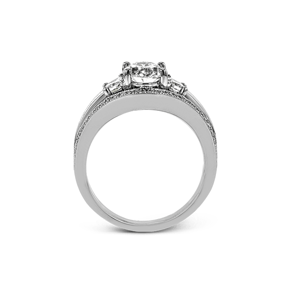 Platinum Semi-mount Engagement Ring Image 3 Almassian Jewelers, LLC Grand Rapids, MI