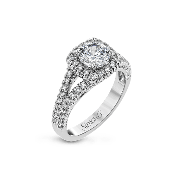 Platinum Semi-mount Engagement Ring D. Geller & Son Jewelers Atlanta, GA