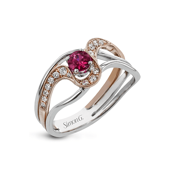 18k White & Rose Gold Gemstone Fashion Ring Biondi Diamond Jewelers Aurora, CO