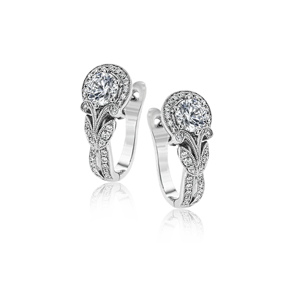 18k White Gold Diamond Earrings Newtons Jewelers, Inc. Fort Smith, AR