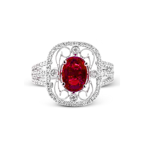 18k White Gold Gemstone Fashion Ring Image 2 D. Geller & Son Jewelers Atlanta, GA