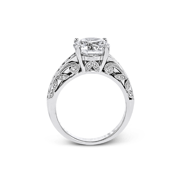 18k White Gold Semi-mount Engagement Ring Image 3 Newtons Jewelers, Inc. Fort Smith, AR