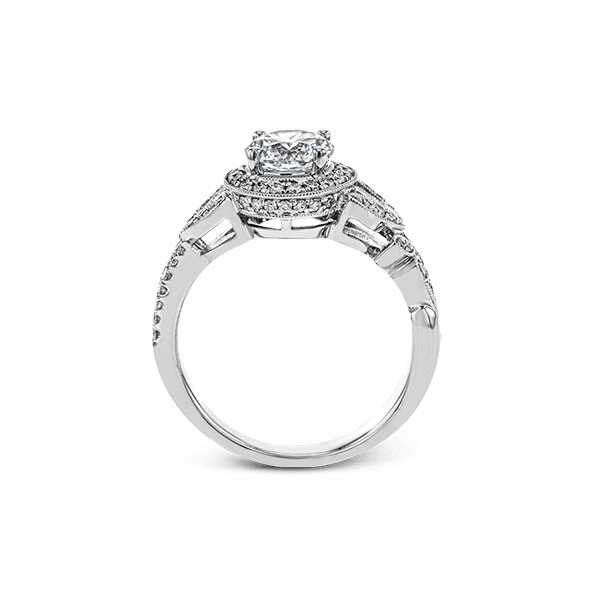 18k White Gold Semi-mount Engagement Ring Image 3 Sergio's Fine Jewelry Ellicott City, MD