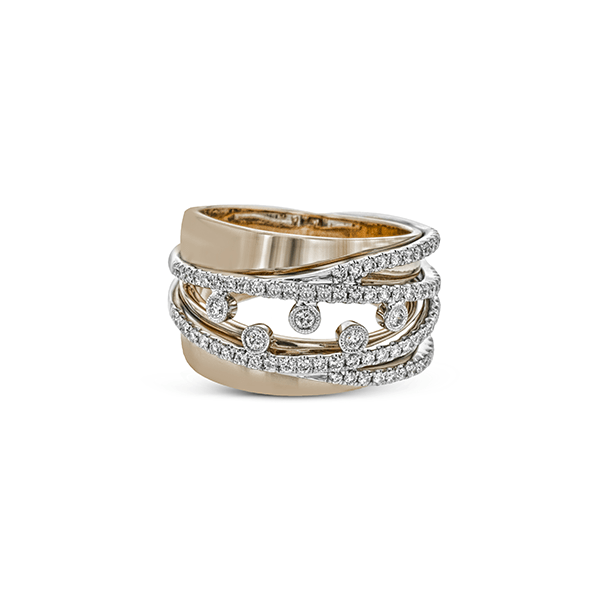 18k White & Rose Gold Diamond Fashion Ring Image 2 Bell Jewelers Murfreesboro, TN