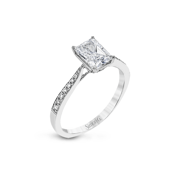 Platinum Semi-mount Engagement Ring Saxons Fine Jewelers Bend, OR