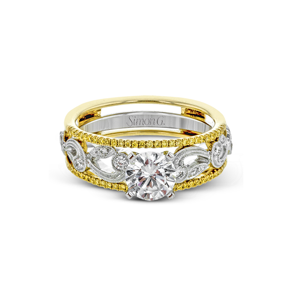 18k Two-tone Gold Wedding Set Image 2 Van Scoy Jewelers Wyomissing, PA