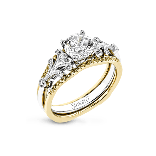 18k Two-tone Gold Wedding Set Newtons Jewelers, Inc. Fort Smith, AR