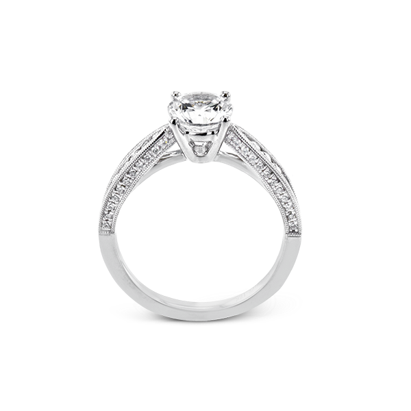Platinum Semi-mount Engagement Ring Image 3 Saxons Fine Jewelers Bend, OR