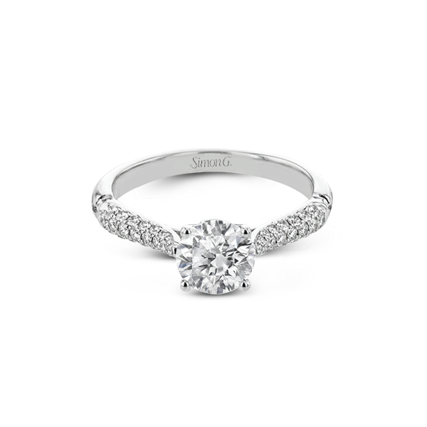 18k White Gold Semi-mount Engagement Ring Image 2 James & Williams Jewelers Berwyn, IL