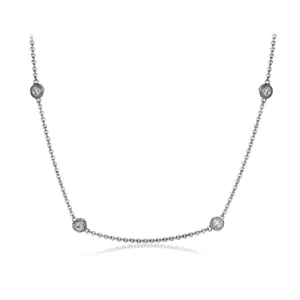 18k White Gold Diamond Necklace Sergio's Fine Jewelry Ellicott City, MD