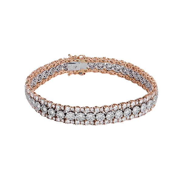 18k White & Rose Gold Diamond Bracelet Van Scoy Jewelers Wyomissing, PA
