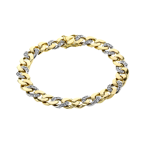 14k Two-tone Gold Men's Bracelet Jim Bartlett Fine Jewelry Longview, TX