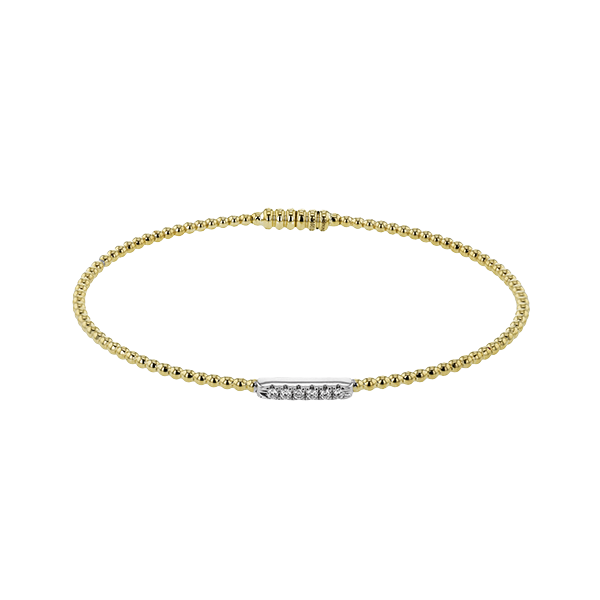 18k Two-tone Gold Bangle Bracelet James & Williams Jewelers Berwyn, IL