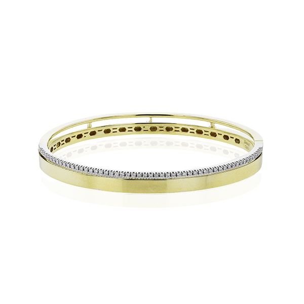 18k Two-tone Gold Bangle Bracelet James & Williams Jewelers Berwyn, IL