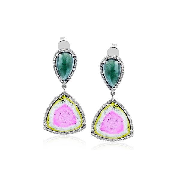 18k White Gold Gemstone Earrings Sather's Leading Jewelers Fort Collins, CO