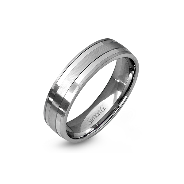 18k White Gold Men's Wedding Band Sather's Leading Jewelers Fort Collins, CO