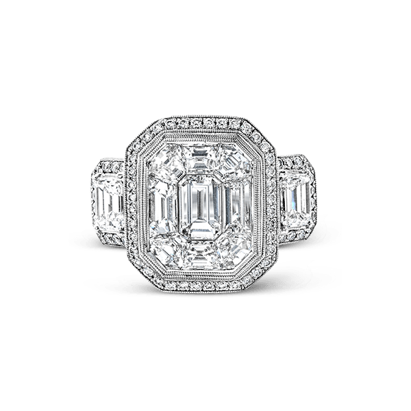 18k White Gold Semi-mount Engagement Ring Image 2 Quenan's Fine Jewelers Georgetown, TX