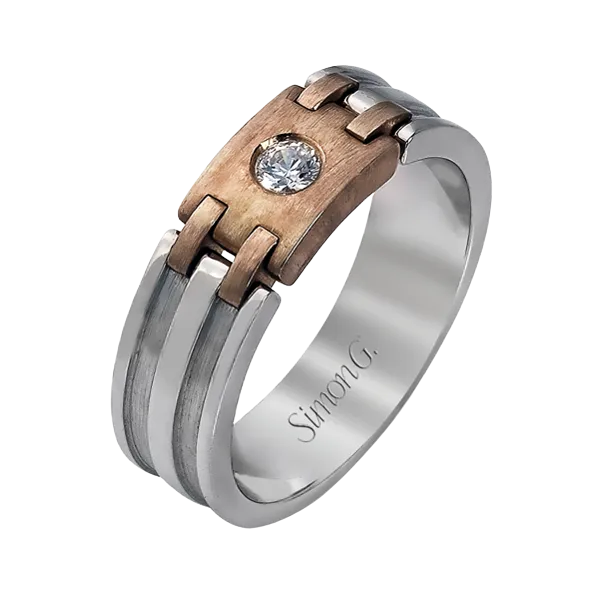 Men's rose gold diamond on sale rings