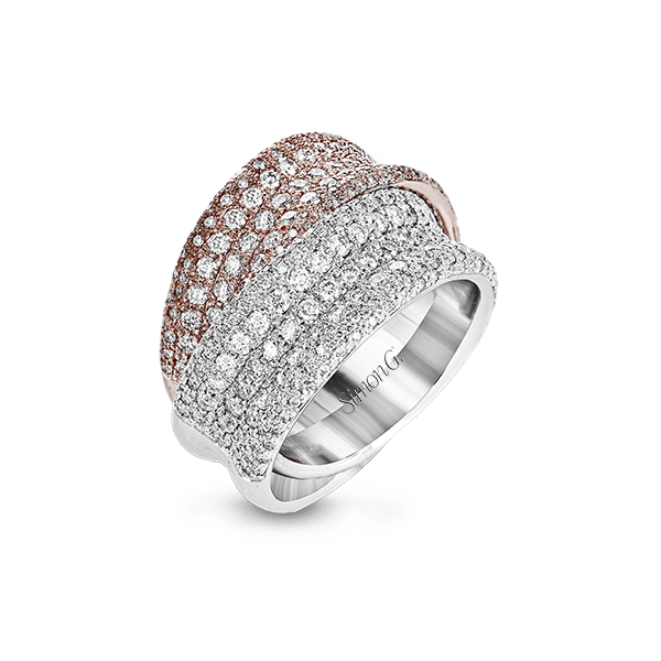18k White & Rose Gold Diamond Fashion Ring Saxons Fine Jewelers Bend, OR